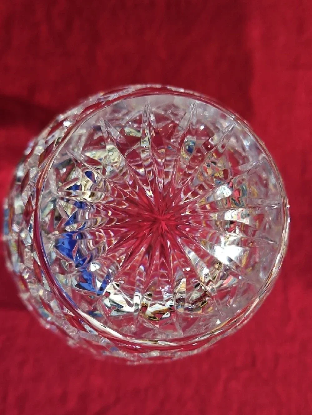 Vintage Kusak Glass Works Hand Cut Crystal Berlin Pattern Bohemian Vase, #2